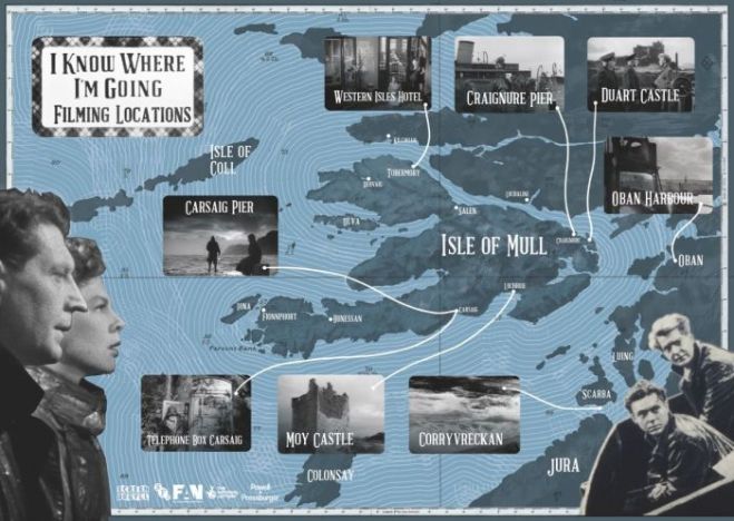 Tour of IKWIG sites on Isla of Mull - IKWIG map courtesy of Screen Argyll