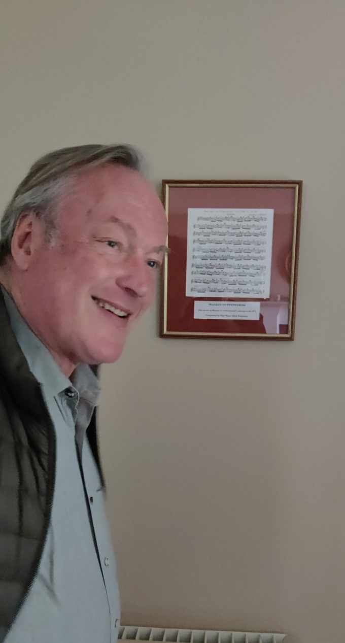 Nicolas Maclean of Pennycross explaining the sheet music of the tune: MacLEAN of Pennycross